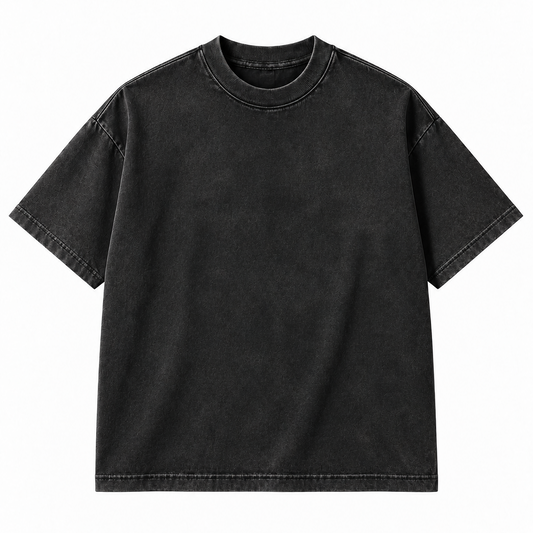 Acid Wash 250G Oversize / Negro
