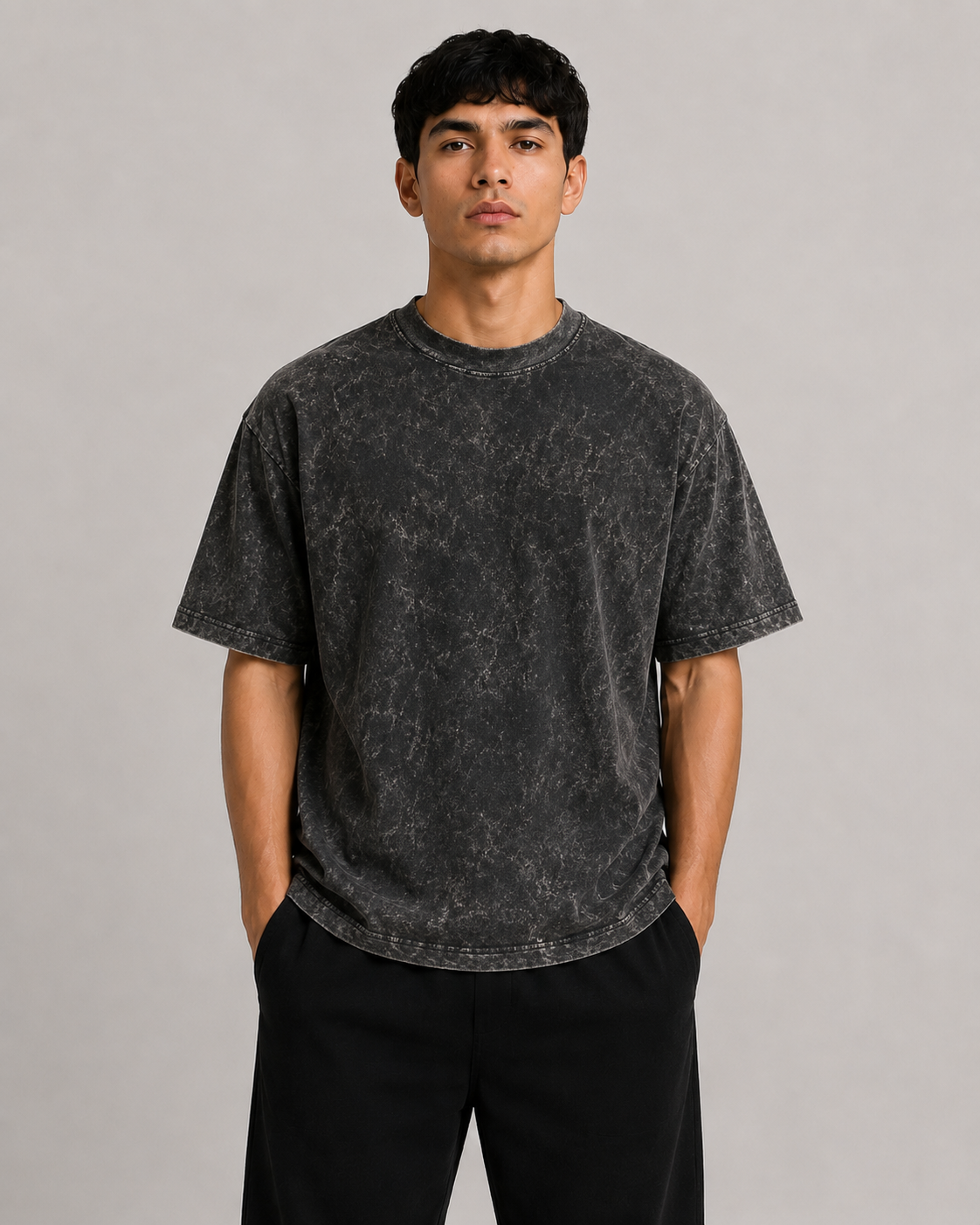 Acid Wash 250G Oversize / Negro