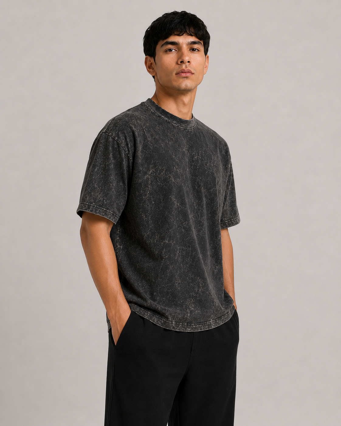 Acid Wash 250G Oversize / Negro