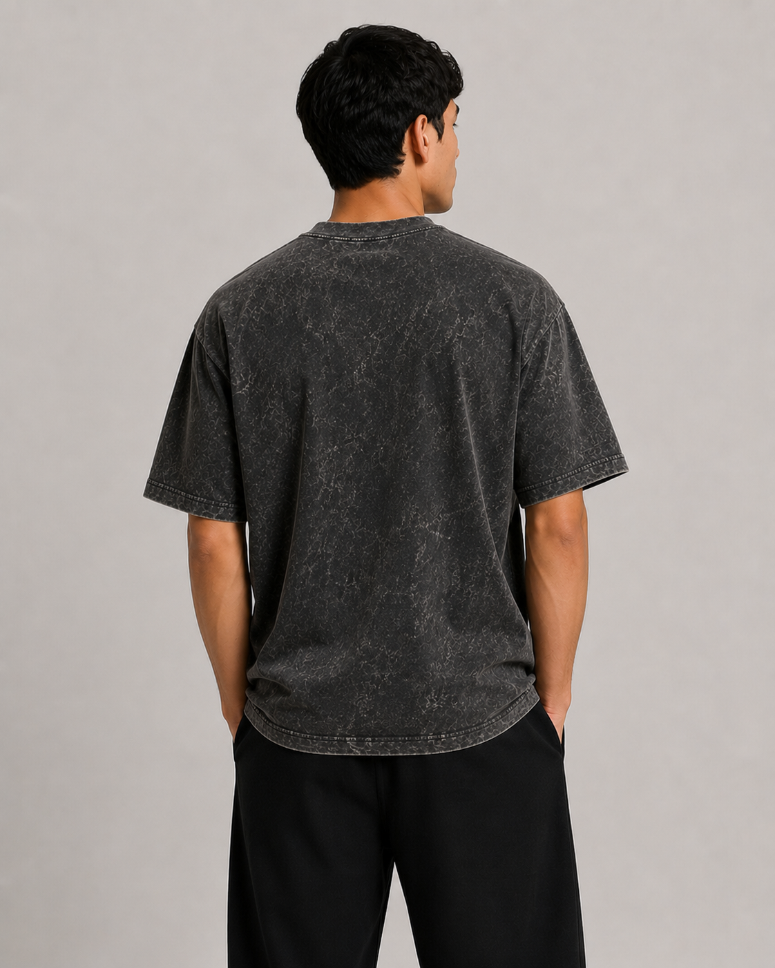 Acid Wash 250G Oversize / Negro