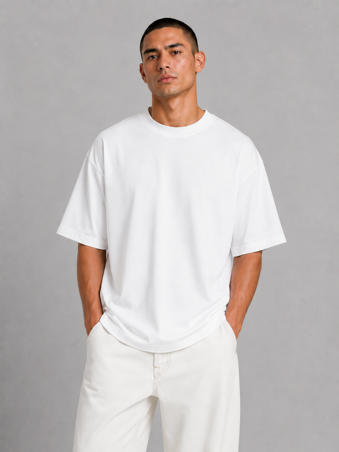 French Terry 300G Semioversize – Blanco
