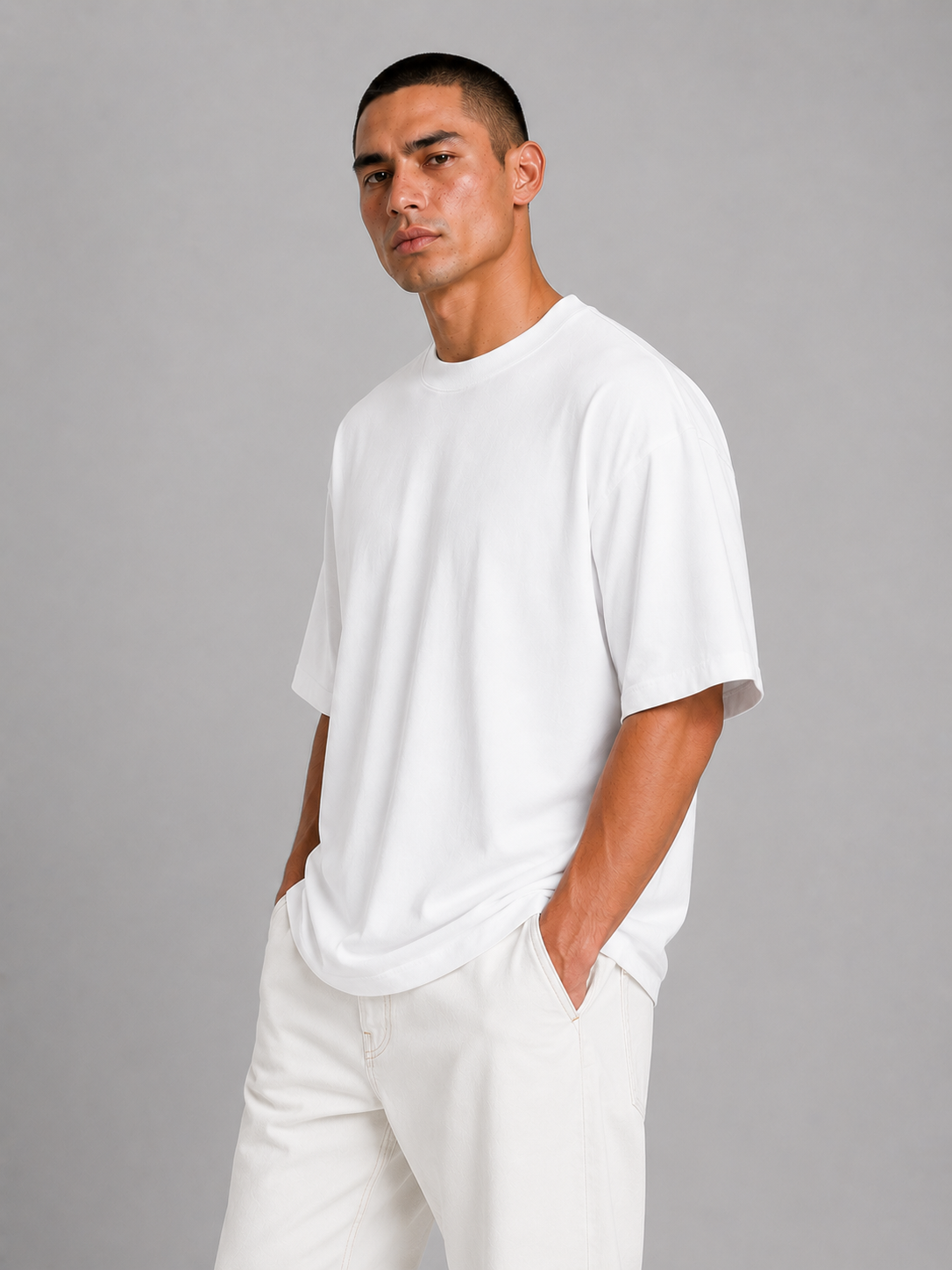 French Terry 300G Semioversize – Blanco