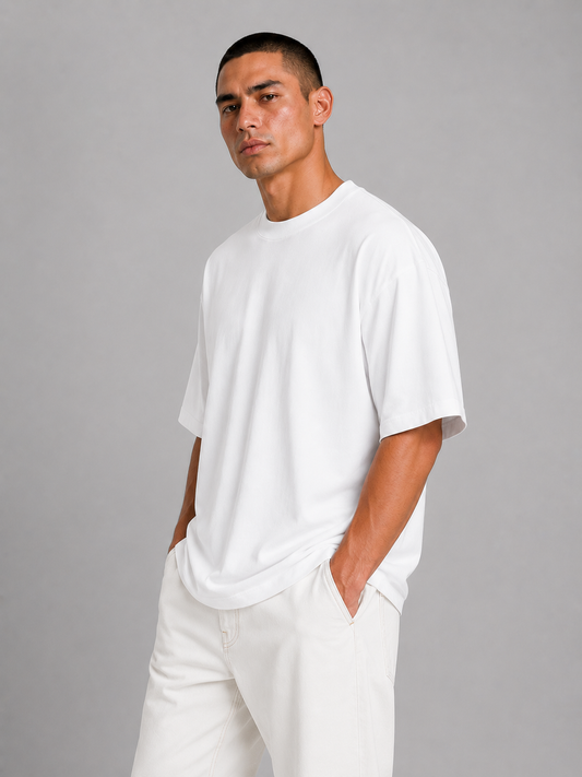 French Terry 300G Semioversize – Blanco