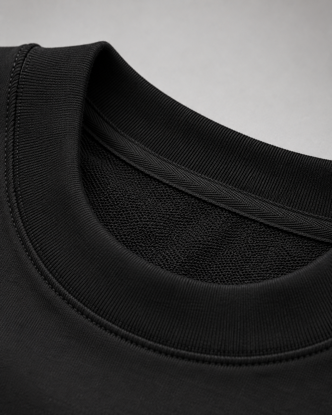 French Terry 300G Semioversize – Negro