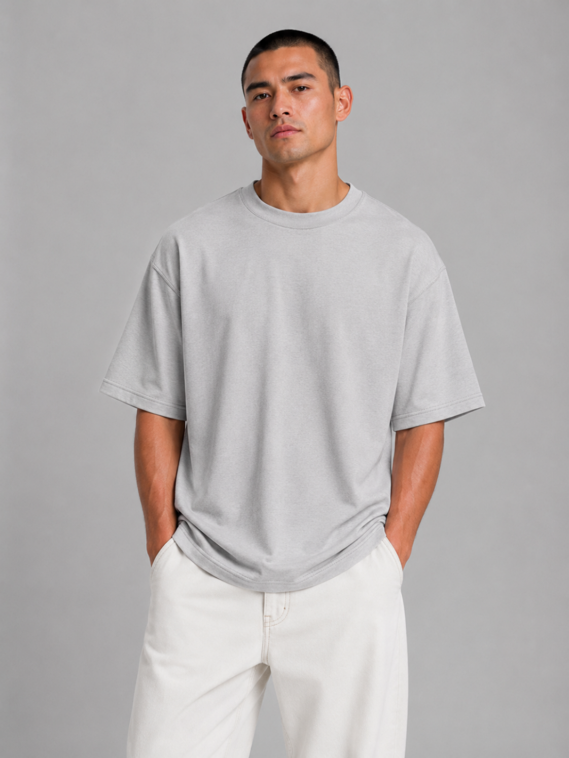French Terry 300G Semioversize – Gris Perla