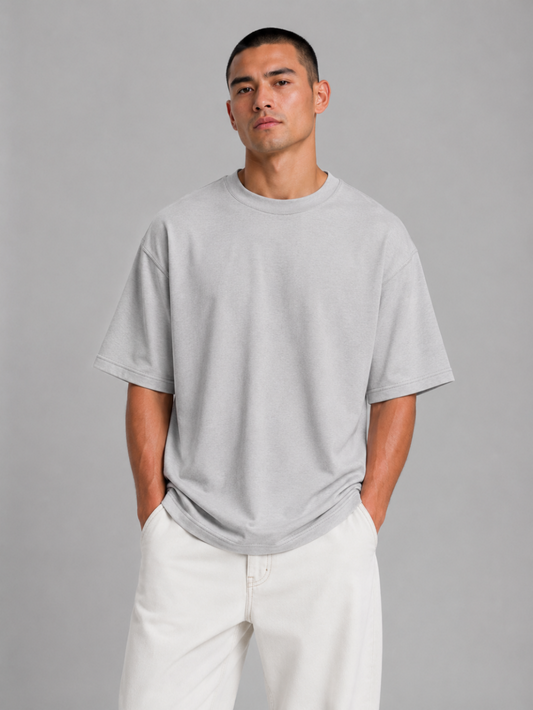French Terry 300G Semioversize – Gris Perla