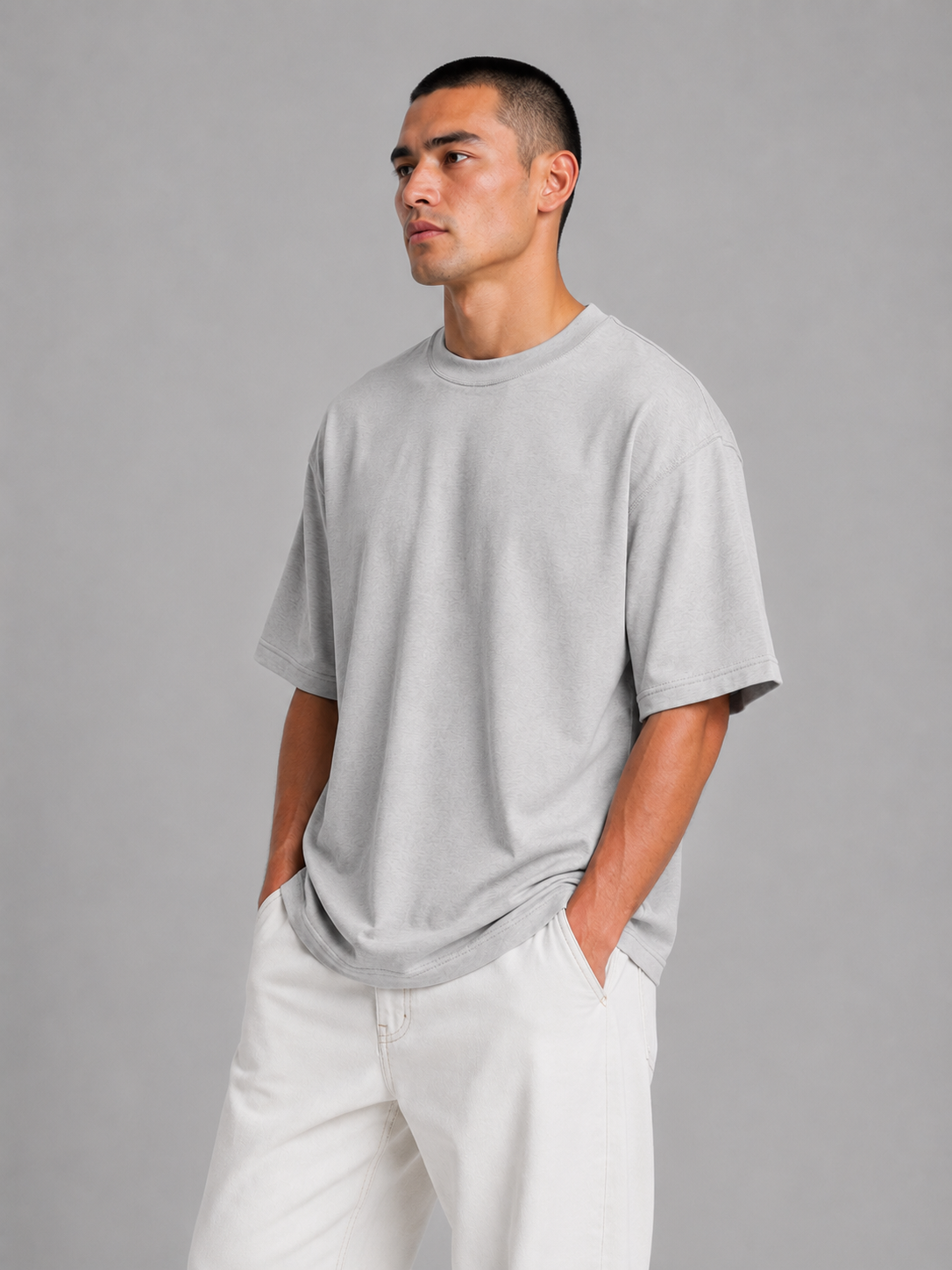 French Terry 300G Semioversize – Gris Perla