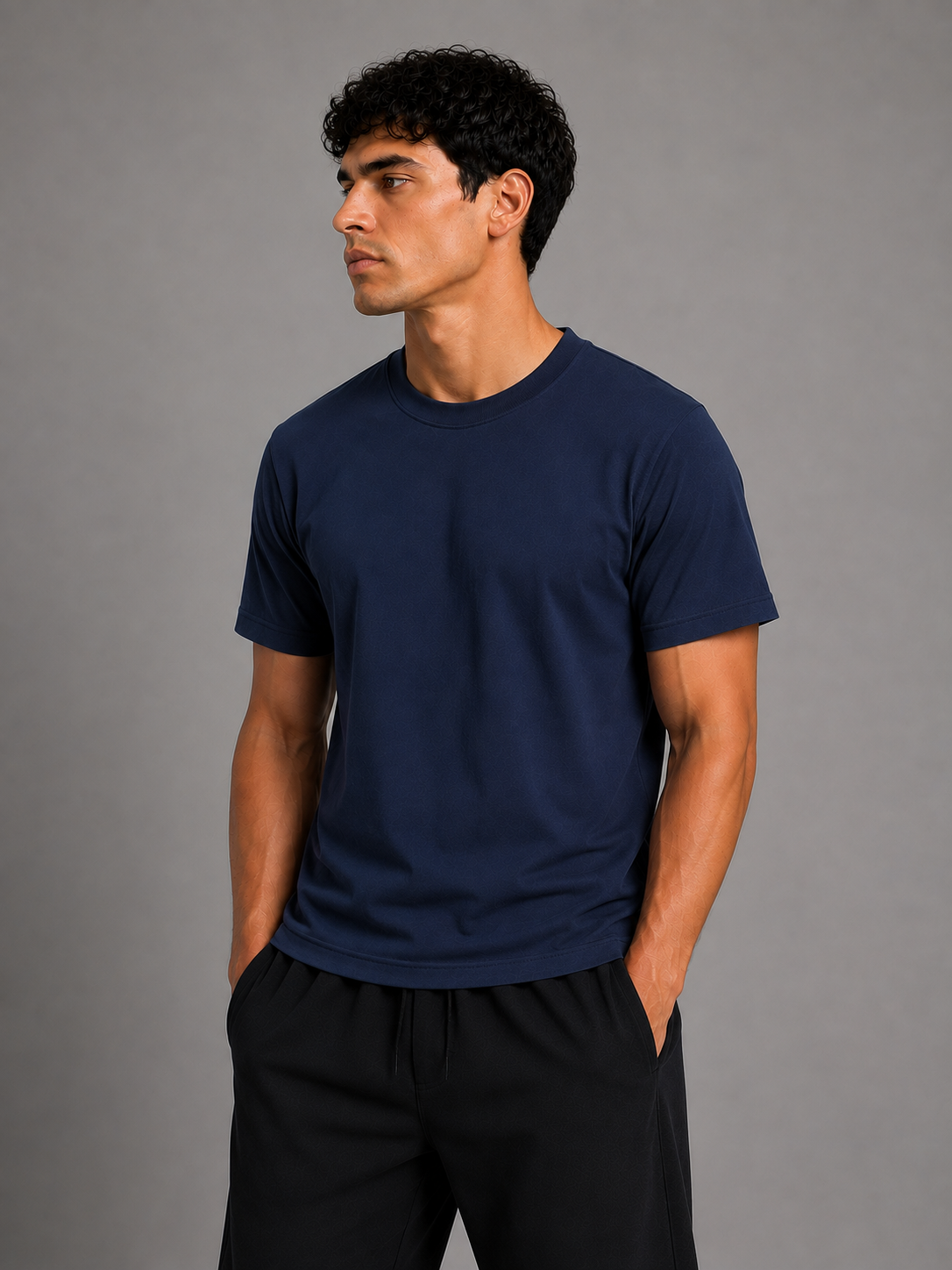 Regular Fit 180G - Azul Marino