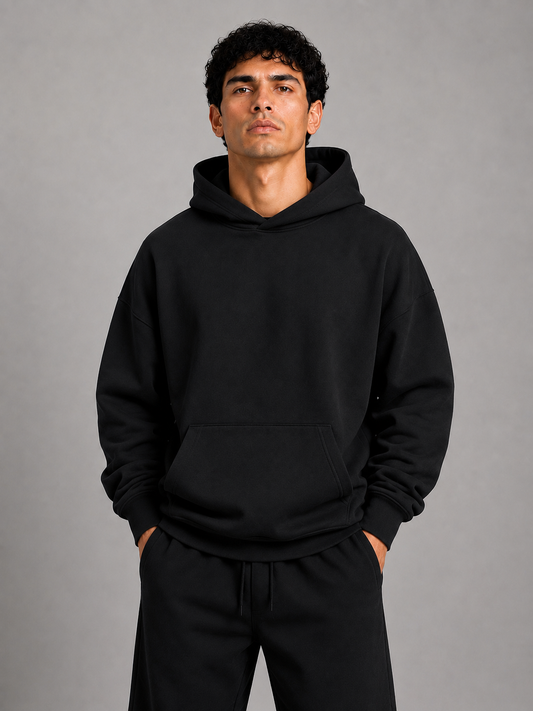 Hoodie Oversize 400G - Negro