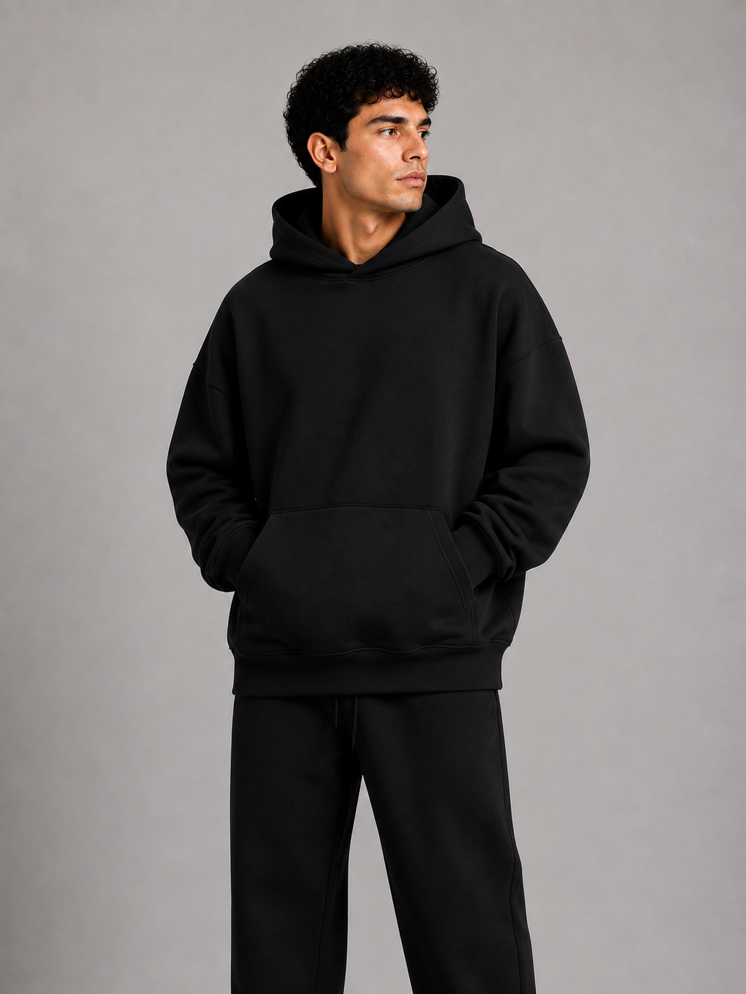 Hoodie Oversize 400G - Negro