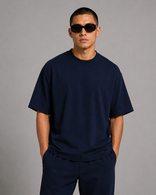 Luxe Cotton 305G Oversize – Navy