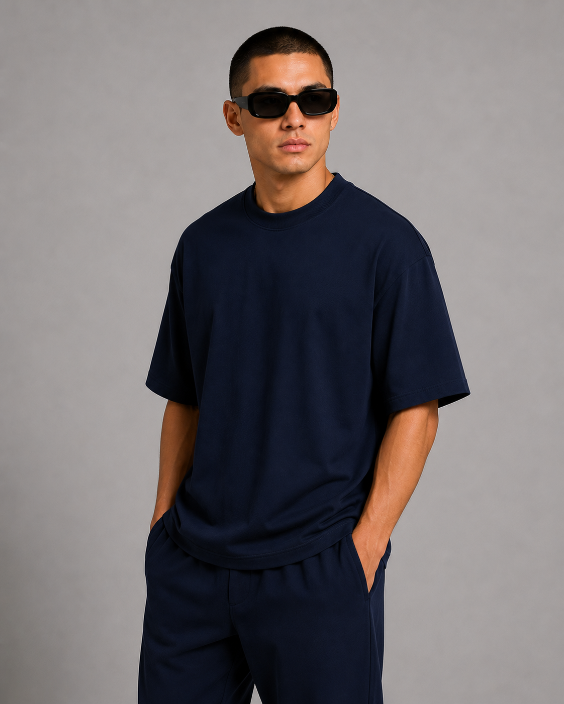 Luxe Cotton 305G Oversize – Navy