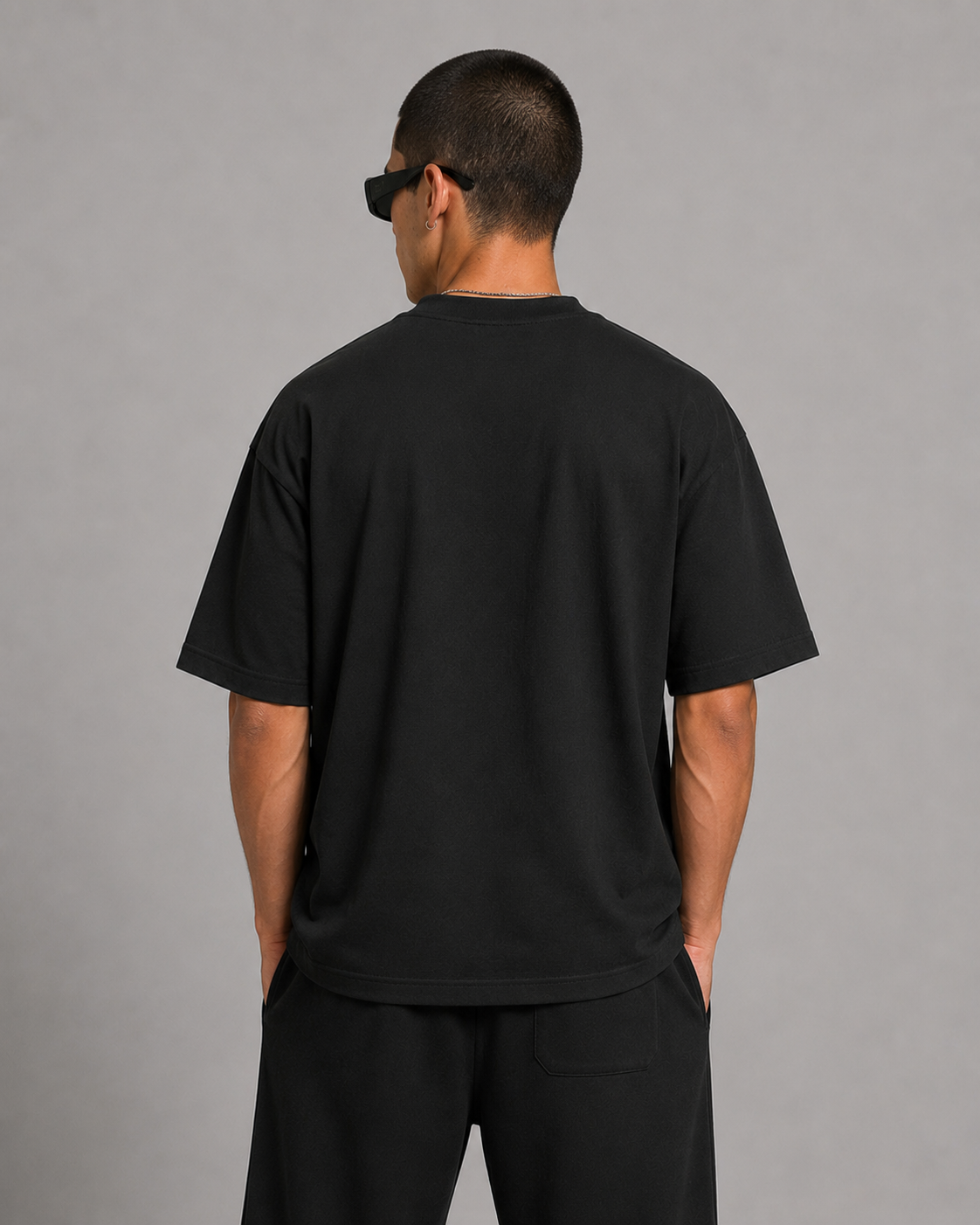 Luxe Cotton 305G Oversize – Negro