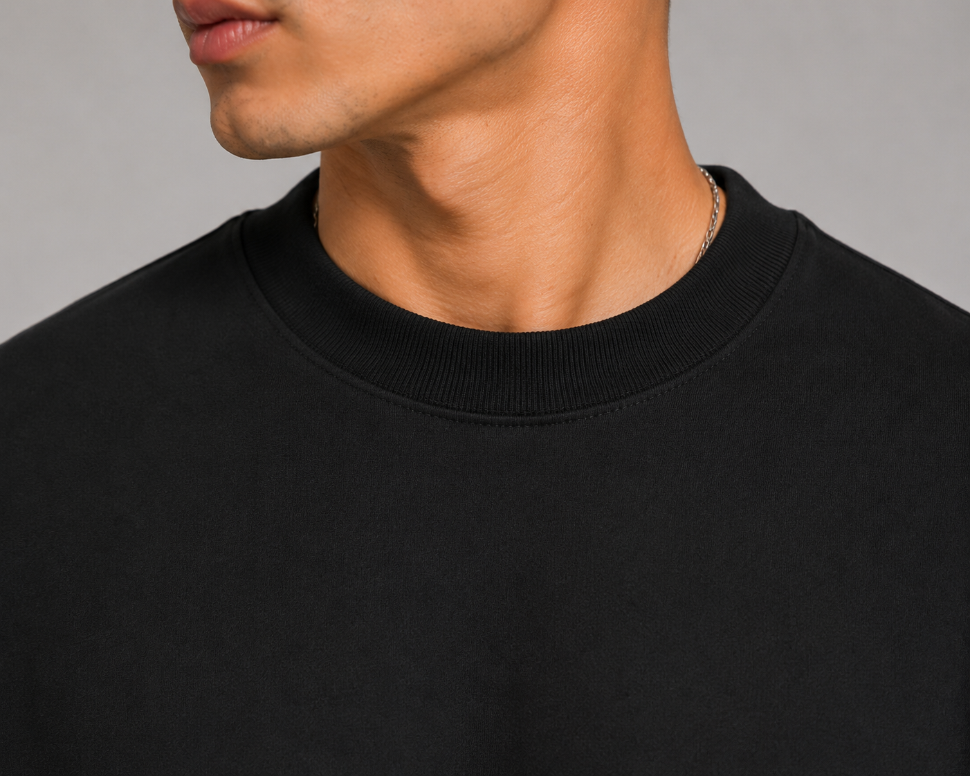 Luxe Cotton 305G Oversize – Negro