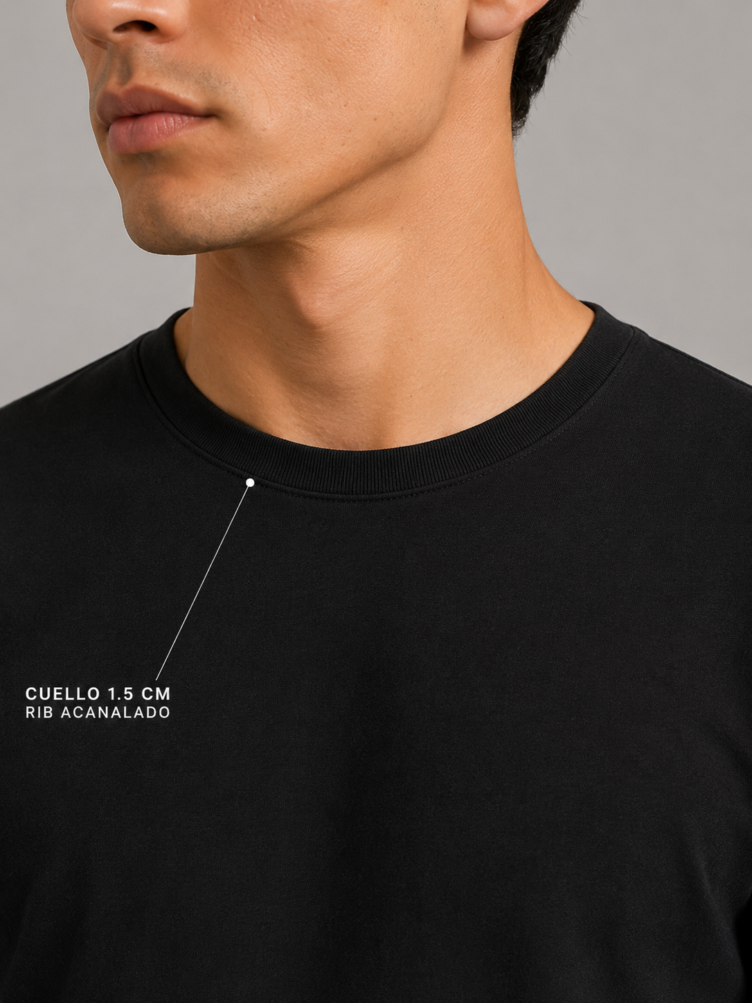 Regular fit 180G - Negro