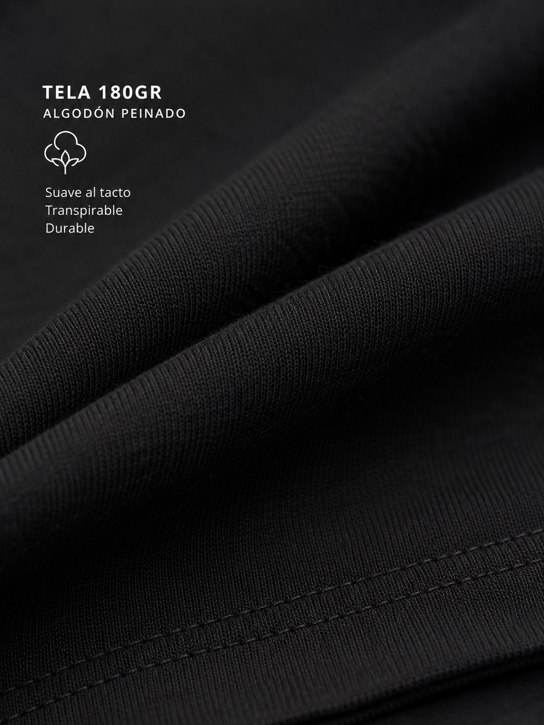 Regular fit 180G - Negro